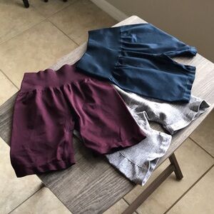 Prozis Women's Athletic Shorts - Burgundy, Navy, Gray